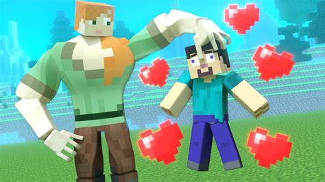 Love Story Minecraft Animation Life Of Alex And Steve Youtube