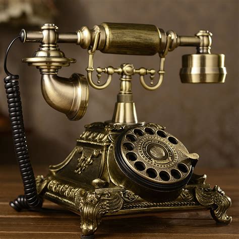 Vintx Vintage Phone Telephone Antique Retro Old Rotary Dial Desk P