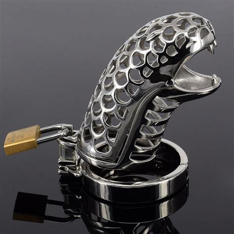 New Design Snake Shaped Stainless Steel Male Chastity Cage Cb S Device Men Penis Lock Bondage