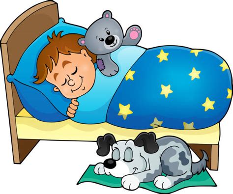 310 Drawing Of Boy Sleeping In Bed Stock Illustrations Royalty Free