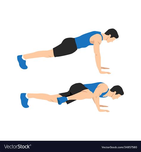 Spiderman Push Ups Exercise Royalty Free Vector Image