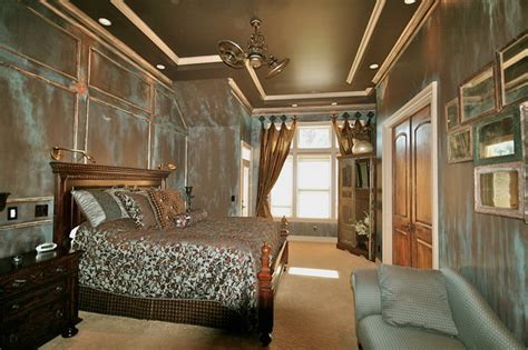 Budget girls bedroom makeover for a teenager featuring light green walls, white ruffled comforter, bamboo gold. Faux Painted Walls in Turquoise, Teals, Blues, Greens ...