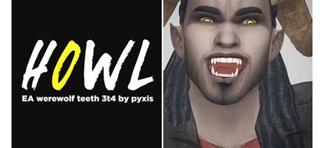 Sims 4 Werewolf Teeth Non Default Sims 4 Cc Finds Sims 4 Cc Eyes Sims 4