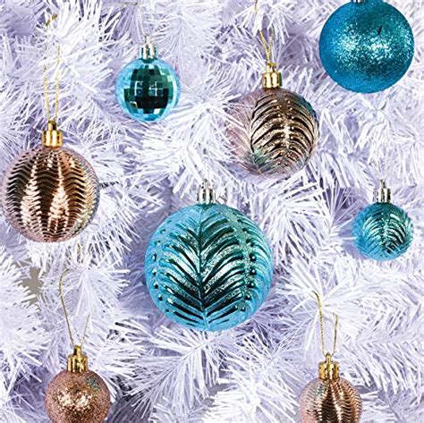 Prextex Acid Blue Christmas Ball Ornaments For Christmas Decorations