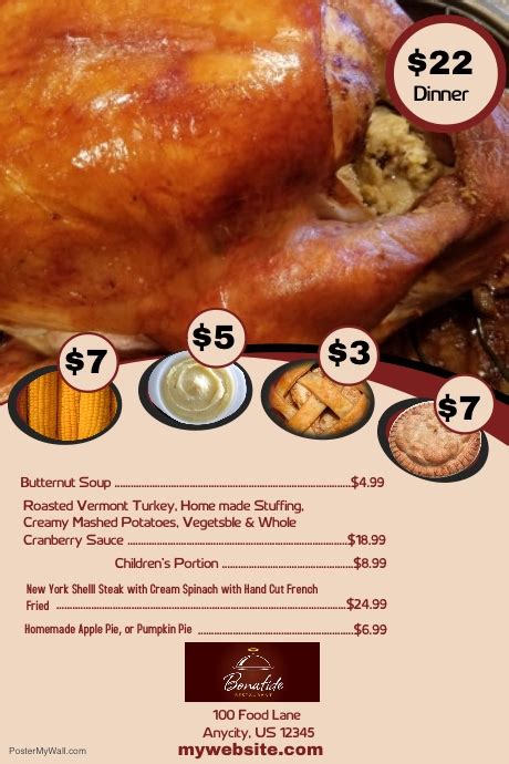 I hope you enjoy my video, & please like, share &,subscribe yo my channel, so that you don't miss out on any of my upcoming videos, sharing great tasting recipes. Thanksgiving Resturant Menu Flyer Template | PosterMyWall