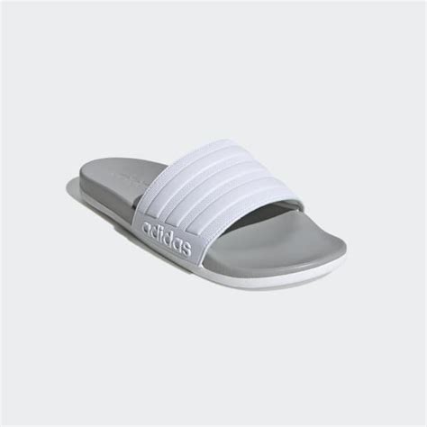 Adidas Adilette Comfort Slides White Adidas Us