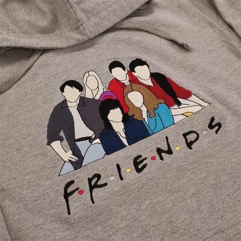 Friends Embroidery Design Computer Embroidery Digital Machine Etsy Uk