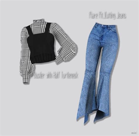 Sims 4 Cc Best Flare Pants Bell Bottom Jeans To Try On Artofit