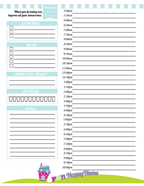 How To Get The Most From Your Day Free Printable Planner Page Fun