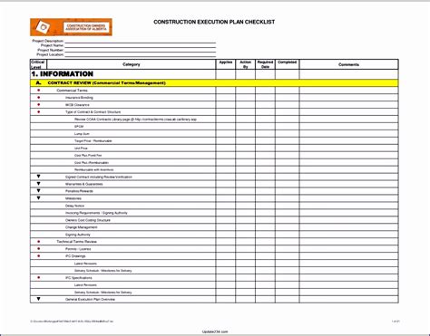 Excel Checklist Examples Imagesee