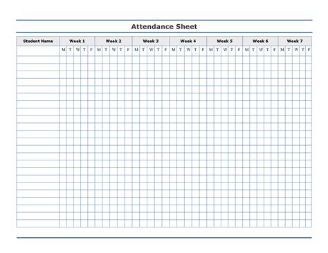 Of course, a printable attendance sheet isn't just for the use of teachers. List Printable Images Gallery Category Page 23 ...