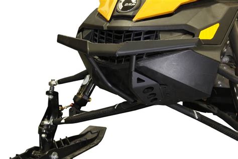 skinz sdfb450 br fbk bret rasmussen edition front bumper 0530 1375 flat black snowmobile parts