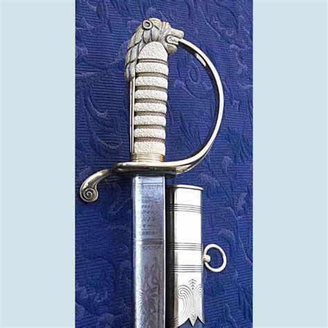 British Naval Sword 1827 Pat Pipe Back Blade Esford Esford Armoury