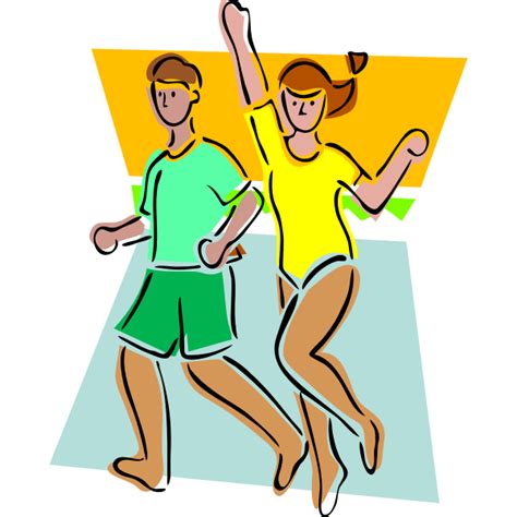 Vector Drawing Of Aerobics Class Exercise Free Svg