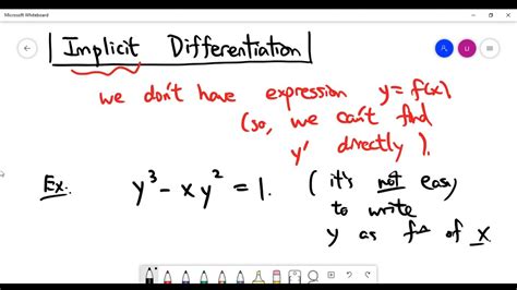 Implicit Differentiation Examples Formula Video Lesson Fed