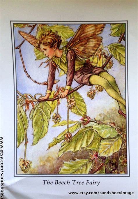 A Painting Of A Fairy On A Tree Branch