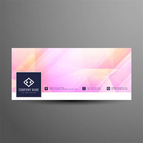 Premium Vector Abstract Facebook Timeline Geometric Banner Template