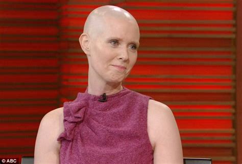 Cynthia Nixon Bald Sex And The City Actress Shaves Head To Play Cancer