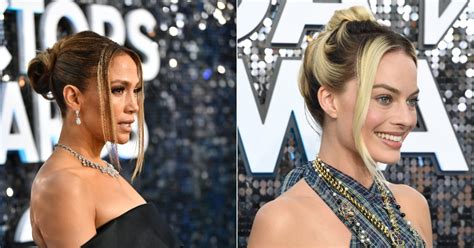 Piecey Hair Strands Trend At The Sag Awards 2020 Popsugar Beauty