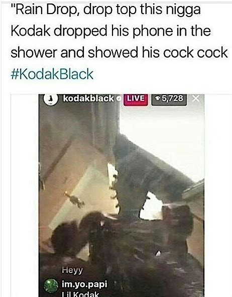 Rapper Kodak Black Drops Phone In Shower Exposes Penis On Instagram