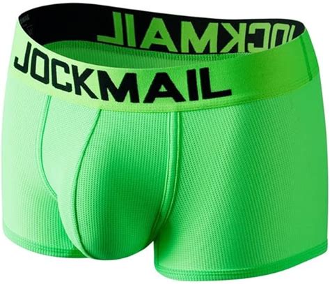 Jockmail Mens Boxer Shorts Spandex Soft Mens Underwear Trunks Boxer