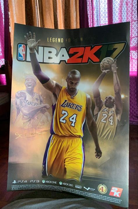 Nba 2k17 Kobe Bryant Legend Edition Poster Sports Equipment Sports