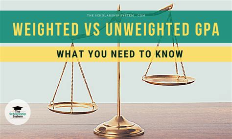 Weighted Vs Unweighted Gpa What You Need To Know The Scholarship System