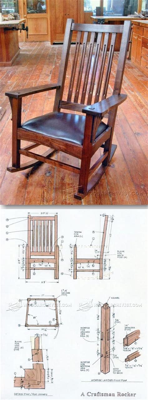 Craftsman Rocking Chair Plans Furniture Plans And Projects