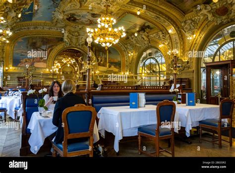 Interior Of Le Train Bleu French Restaurant Located In The Gare De