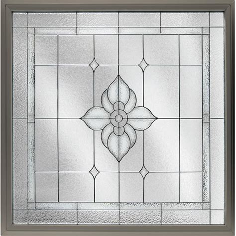 Commonly referred to as stained glass window panels, beveled glass, or leaded glass, our custom, decorative glass window and door panels are the perfect artistic touch for any home that values privacy and the beauty that these custom works of art bring to any living space. Hy-Lite 47.5 in. x 47.5 in. Decorative Glass Fixed Vinyl ...
