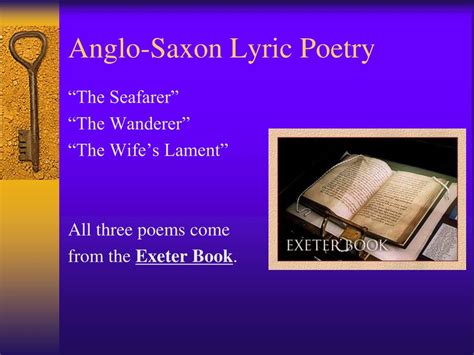 Ppt Anglo Saxon Lyric Poetry Powerpoint Presentation Free Download