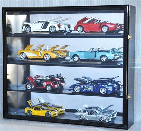 Holds 8 118 Scale Diecast Model Car Display Case Cabinet Lockable 118 Scale Diecast Model