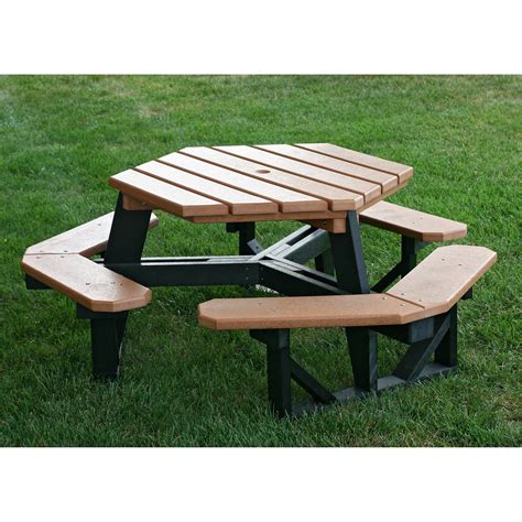 Jayhawk Plastics Hexagon Recycled Plastic ADA Commercial ...