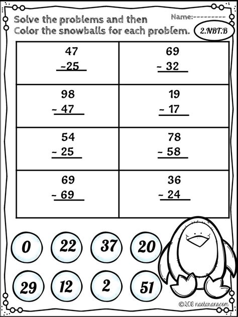 Printable Math Worksheets For Second Graders