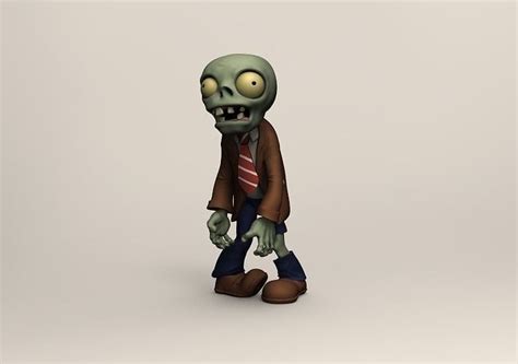 zombie plants vs zombies 3d model 3d printable cgtrader