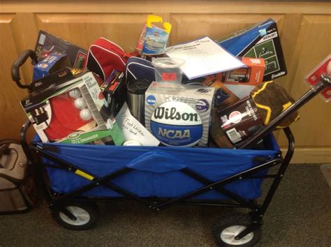 Hold a college's fittest man and woman competition. Charger Challenge Raffle Baskets | Raffle baskets, School ...