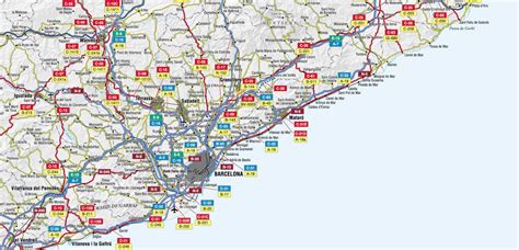 Mapa De Carreteras De La Provincia De Barcelona Tamaño Completo