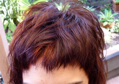Dark Red Henna On Dark Hair With A Grey Patch Henna Hair Henna Hair