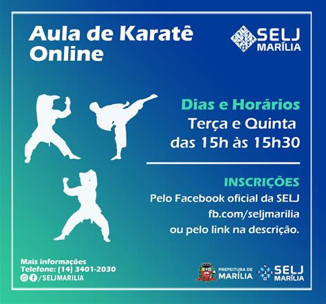 É Gratuito Inscrições Abertas Para Aulas De Karatê Em Marília Solutudo