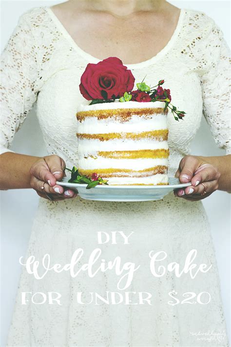 DIY Layered Naked Wedding Cake For Under We Lived Happily Ever After