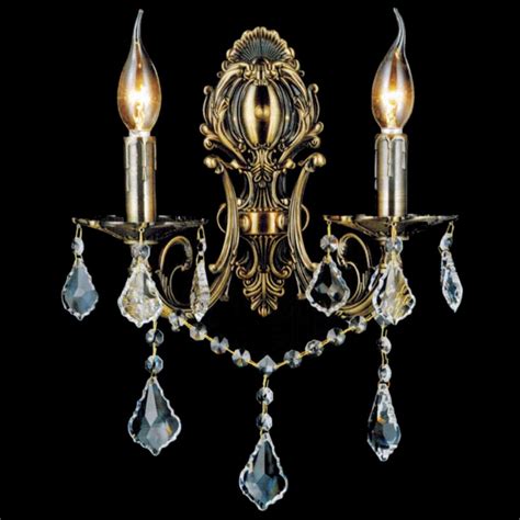 I placed them on either. Brizzo Lighting Stores. 16" Ottone Traditional Crystal ...