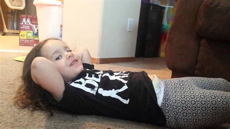 Athena Rae Helping Mom Do Sit Ups Youtube