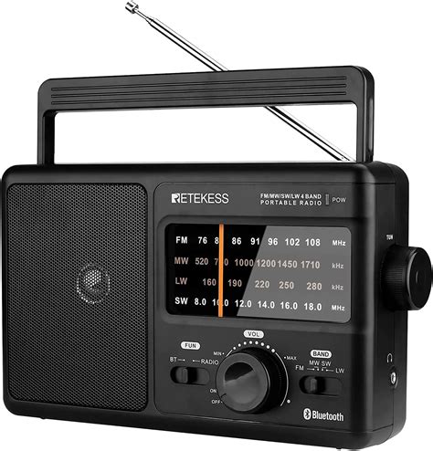 Buy Retekess Tr626 Portable Am Fm Radio With Bluetooth Plug In Radio