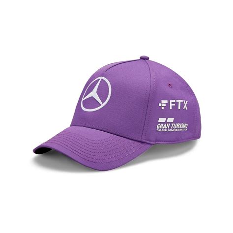 Czapka Męska Baseballowa Purple Lewis Hamilton Mercedes Amg F1 2022