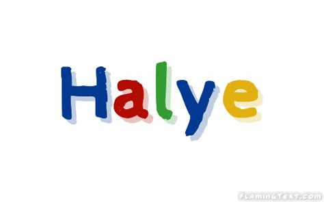 Halye Лого Бесплатный инструмент для дизайна имени от Flaming Text