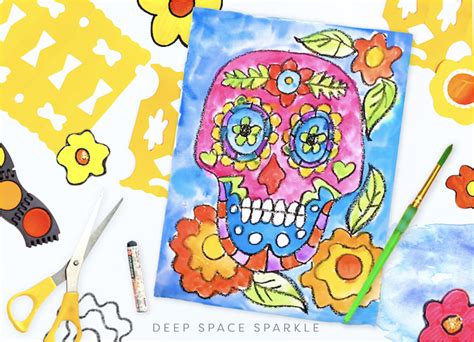 How To Draw And Paint A Sugar Skull Day Of The Dead Celebration Project