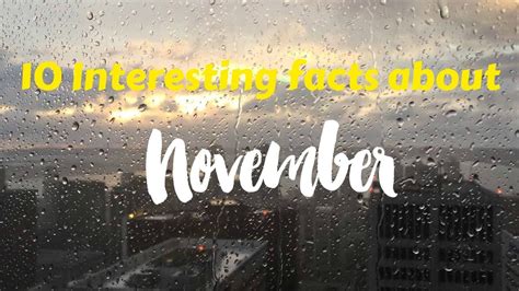 10 Interesting Facts About November Month You Dont Know Youtube