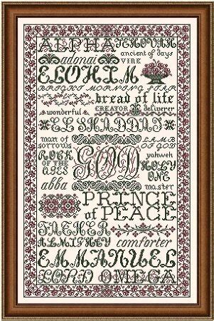 Contact us kathy@clicknstitch.net cross stitch collectibles 1001 las palmas entrada ave, #2213 henderson, nv 89012. My Big Toe Designs The Name of God - Christian Cross ...