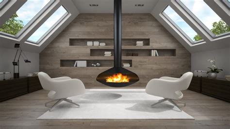 20 Inspiring Finished Attics with Fireplaces