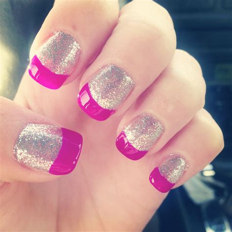 Pink Glitter Nails Fancy Nails Pink Glitter Nails Fashion Nails